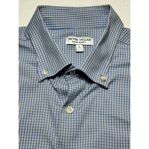 Peter Millar Summer Comfort Button Shirt Long Sleeve Casual Preppy Men’s Large